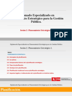 Diplomado Especializado en Planeamiento Estratégico para La Gestión Pública