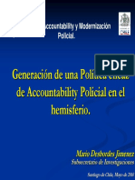 Generaci Ó Ndeunapol Í Tica Eficaz de Accountability Policial en El Hemisferio