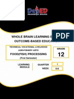 Whole Brain Learning System Outcome-Based Education: Food (Fish) Processing