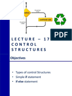 Lecture - 17 Control Structures