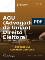 AGU (Advogado Da União) Direito Eleitoral: Aula 02