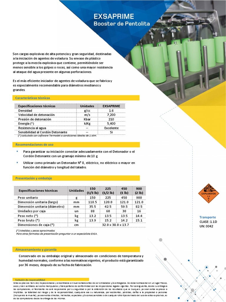 FICHA TECNICA BOOSTER DE PENTOLITA agosto 2018 PDF