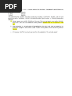 Problem 4: On January 1, 2020, L Company Entered Into Liquidation. The Partner's Capital Balances On