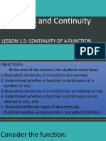 Continuity of Functions