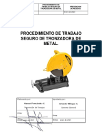 Procedimiento de Trabajo Seguro de Tronzadora de Metal Evc