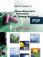 Aquinas' Philosophy of the Human Being and Environment