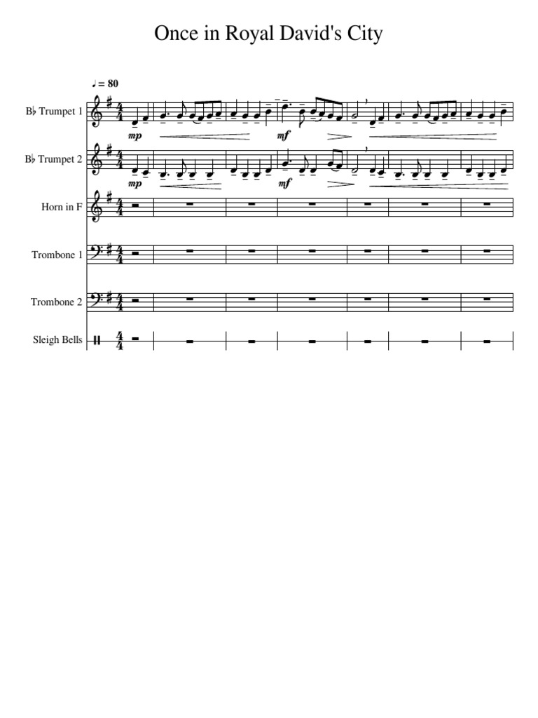 Once In Royal Davids City Chords