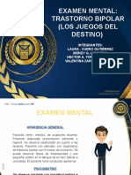 Examen Mental y Mapa Conceptual Trastorno Bipolar