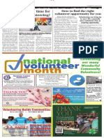 National Volunteer Month (April 2023)