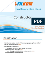 Pemrograman Berorientasi Objek: Constructor