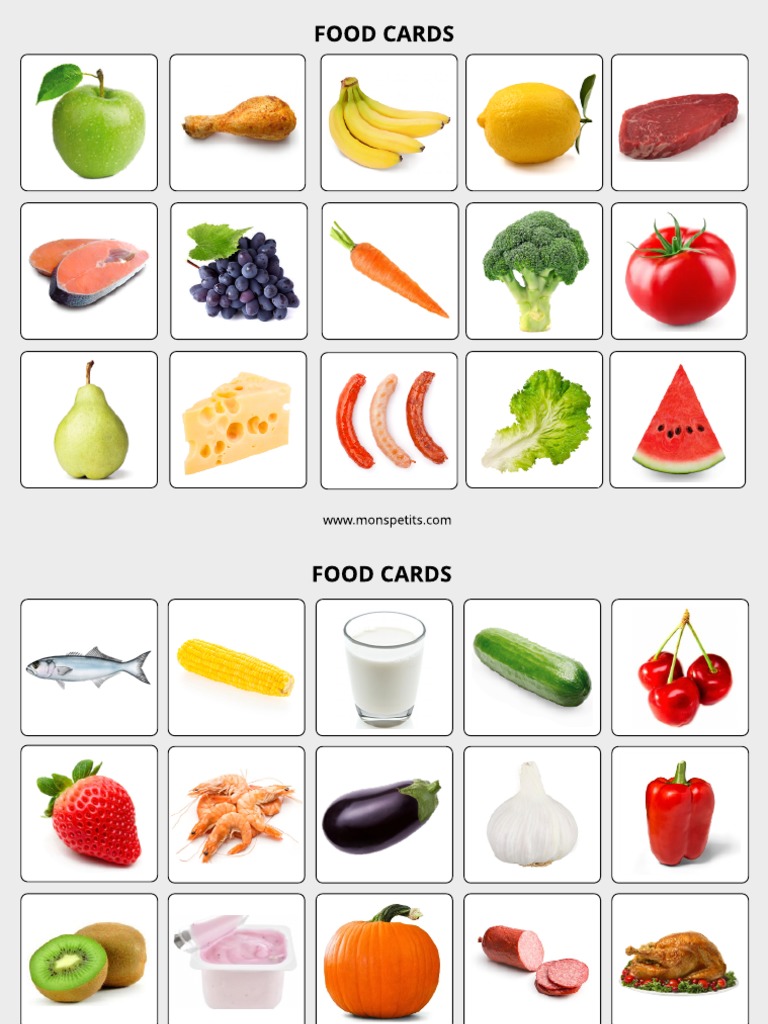 Food Cards | PDF | Lifestyle