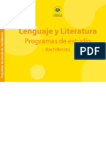 Lenguaje y Literatura: Programas de Estudio