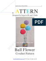 Ball Flower Crochet Pattern