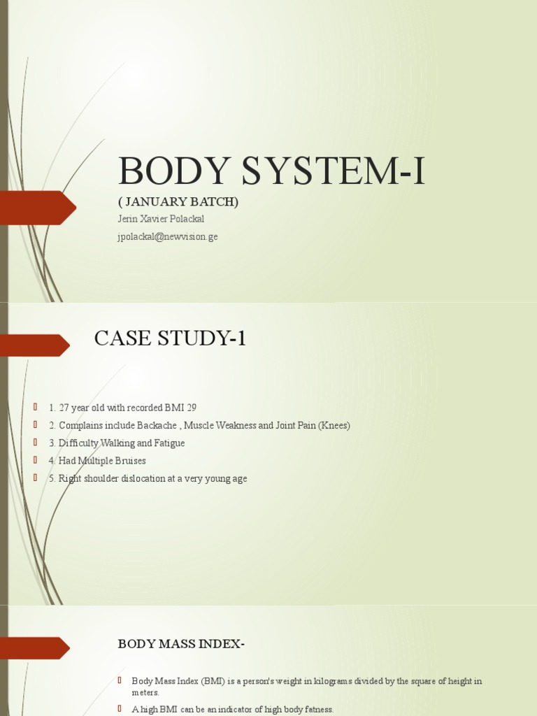 Presentation 5 Pbl Pdf Weakness Foot