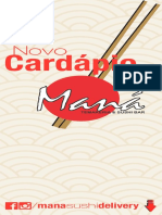 Novo cardápio de entradas e pratos quentes de Manasushi Delivery