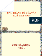 Các Thành Tố Của Văn Hoá Việt Nam