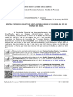 Governo Do Estado de Minas Gerais Gerência de Recursos Humanos - Gestão de Pessoas