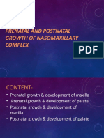Prenatal and Postnatal Growth of Nasomaxillary Complex