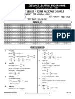 Neet UT 7 Answer