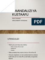 Maandalizi Ya Kustaafu: Prof E.T. Bisanda Open University of Tanzania