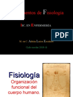 Undamentos de Isiología: Ic. en Nfermería