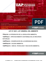 La Integración de La Legislación Ambiental: Derecho Y Ciencia Política