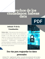 Derechos ciudadanos: habeas data y protección datos