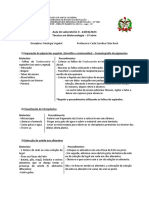 Aula de Laboratório II - Separação de pigmentos vegetais e visualização de cloroplastos