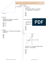 9 Sinif Matematik Birinci Dereceden Iki Bilinmeyenli Denklemler Testi