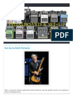 Pedalboard e Set-Up Set-Up de Keith Richards