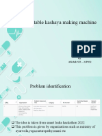 Portable Kashaya Making Machine: by Abishek S R - 22P432