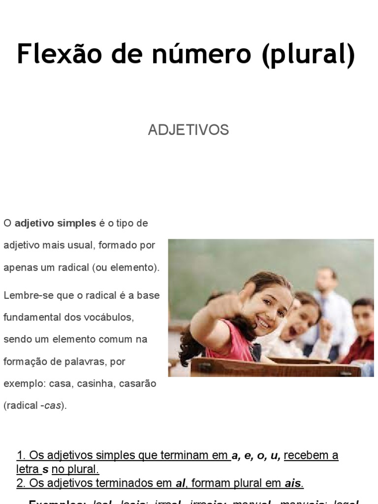 Plural de Adjetivos Terminados em M | PDF | Plural | Adjetivo