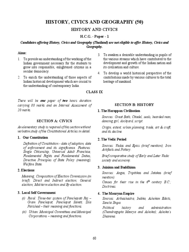 History and Civics PDF