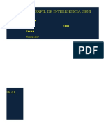 Perfil de Inteligencia General: Nombre Edad Sexo Fecha Evaluador
