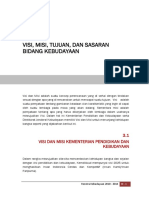 Visi, Misi, Tujuan, Dan Sasaran Bidang Kebudayaan