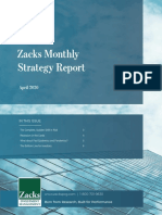 Zacks Monthly Strategy Report: April 2020