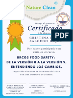 Certificado: Cristina Pilar Salcedo Rojas