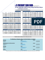 FCL Sailing Schedule (East Malaysia)