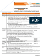 Easy Health Insurance Customer Information Sheet With Policy Wordings (Standard Plan)