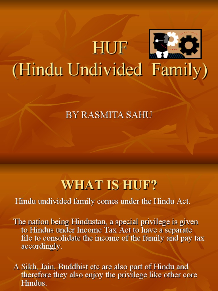 HUF (Hindu Undivided Family) | PDF | Tax Deduction | Capital Gains Tax