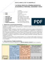 Informe de Los Resultados de La Prueba Diagnostica 2023