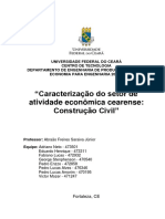 Caracterização setor Construção Civil CE