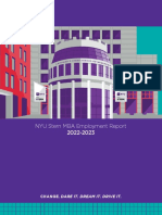 NYU Stern MBA Employment Report 2022-2023: Change. Dare It. Dream It. Drive It