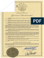 March 29 2023 Chief Warrant Officer 3 Zachary Esparza DECEASED SOLDIER - KILLED Proclamation