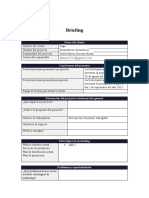 Plantilla Briefing