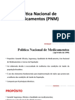 Política Nacional de Medicamentos (PNM)