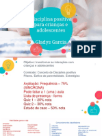 Disciplina Positiva para Crianças e Adolescentes Aula 1