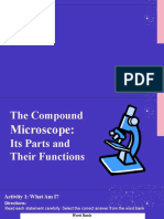 The Compound Microscope: Parts and Focusing Specimens