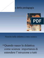 Storia Della Pedagogia: Prof. Tiziana Pironi