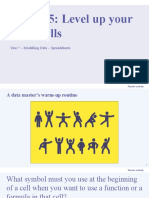 Lesson 5: Level Up Your Data Skills: Year 7 - Modelling Data - Spreadsheets